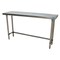 Bk Resources Stainless Steel Work Table Flat Top With Open Base 96"Wx18"D VTTOB-1896 - alternate 2
